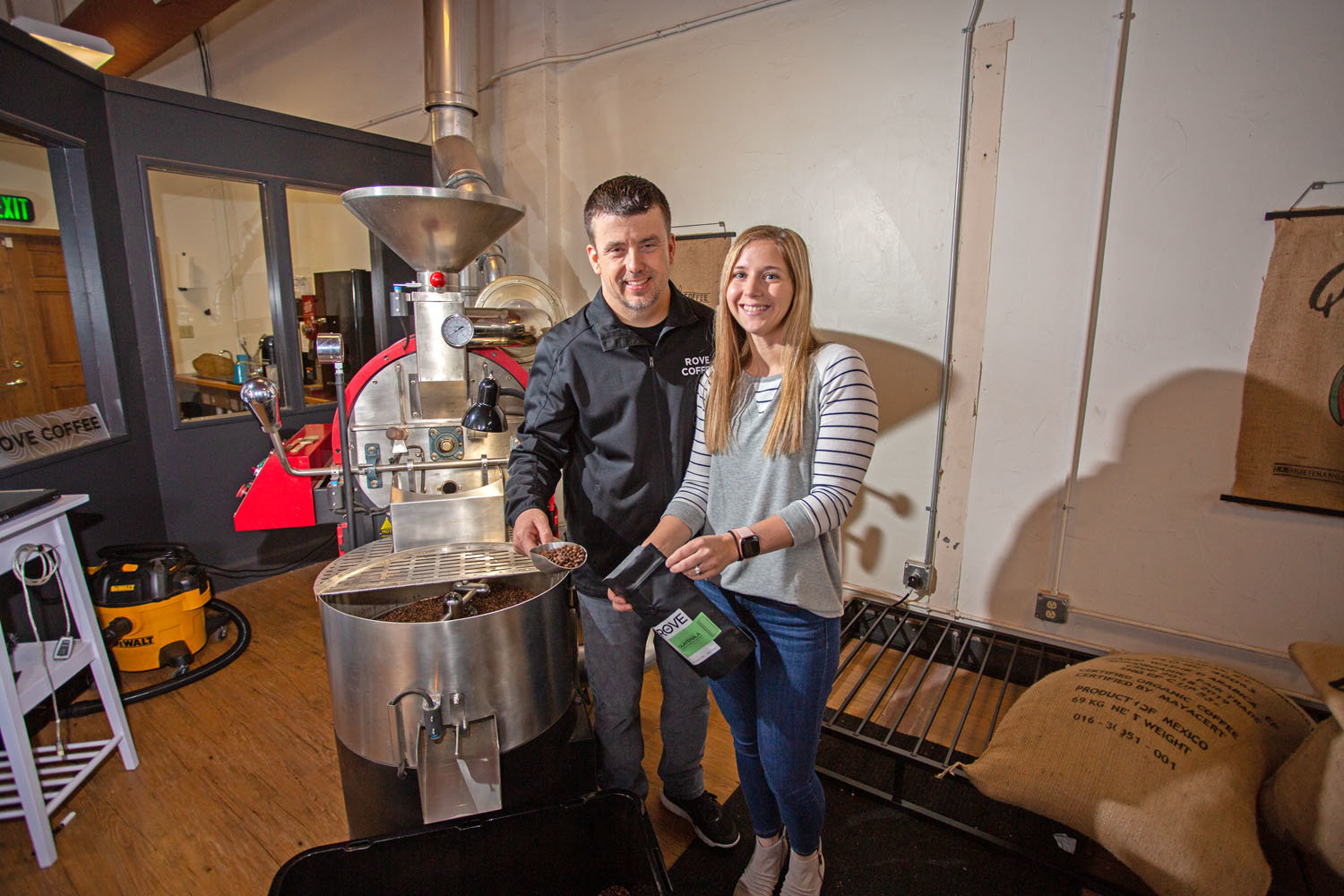 Dustin and Katie Jackson, Rove Coffee Roasting